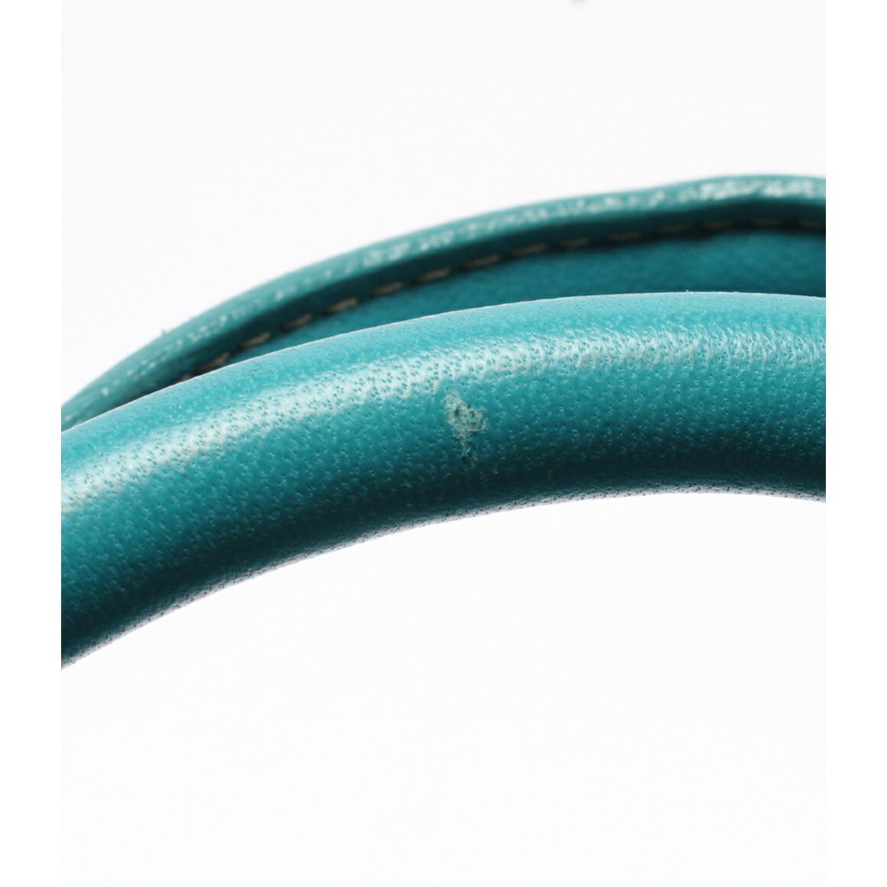 Prada Tessuto 2way handbag ruched top handles Turquoise Blue - Picture 5 of 6